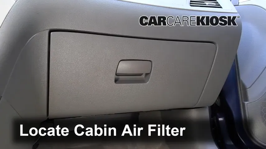 2009 Chevrolet Malibu LS 2.4L 4 Cyl. Filtro de aire (interior) Cambio